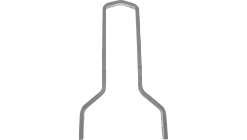 Drag Specialties - Drag Specialties Square Sissy Bar - Tall - 15.5in. - Black - 1501-0776