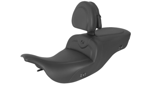 Saddlemen - Saddlemen Heated Road Sofa Seat - with Driver's Backrest - 897-07-187BRHCT