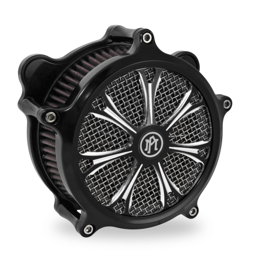 Performance Machine - Performance Machine Paramount Universal Super Gas Air Cleaner Faceplate - Platinum Cut - 0206-2010PAR-BMP