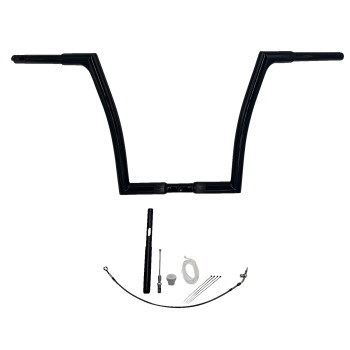 Fat Baggers, Inc. - Fat Baggers, Inc. 1-1/4in. EZ Install Flat Top Handlebar Kit - Black - 719914-B