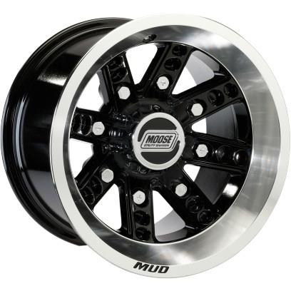 Moose Utility - Moose Utility Type 427X Front Wheel - 12x7 - 4+3 Offset - 4/110 - Black - 427M127110GBML4