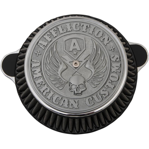 LA Choppers - LA Choppers Affliction Air Cleaner - Black - LA-2990-03B