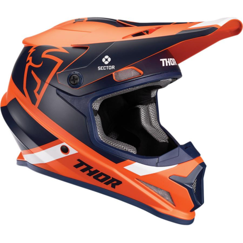 Thor - Thor Sector Split Helmet - 0110-6228 - Orange/Navy - X-Small