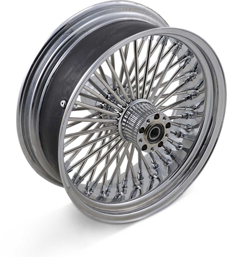 Drag Specialties - Drag Specialties Fat Daddy 50 Spoke Radially Laced Rear Wheel - 18x5.5 - 0204-0343
