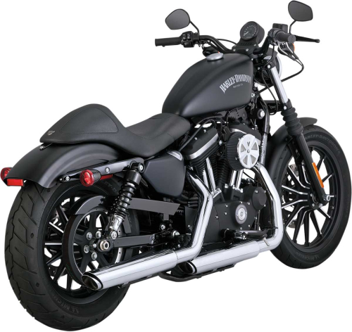 Vance & Hines - Vance & Hines Twin Slash 3in. Slip-On Mufflers - Chrome - 16861