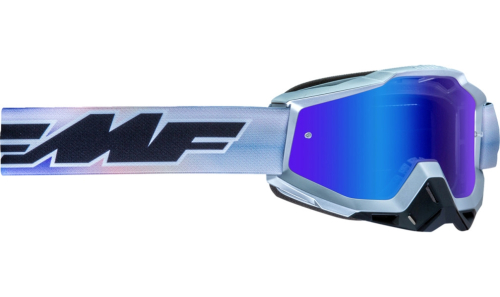 FMF Racing - FMF Racing PowerBomb Afterburn Goggles - F-50037-00012 - Afterburn / Blue Mirror Lens - OSFM