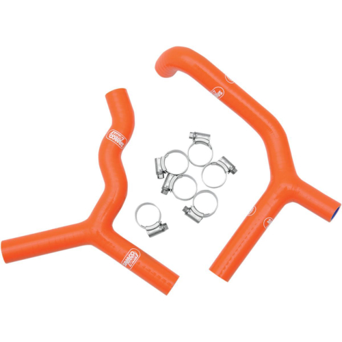 Moose Racing - Moose Racing Radiator Hose/Clamp Kit - Orange - 1902-0791