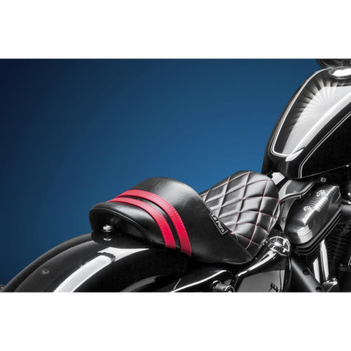 Le Pera - Le Pera Stubs Spoiler Seat - Red Stripes and Diamond Seating - LK-416DMRED