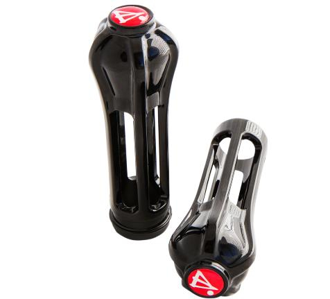Battistinis Custom Cycles - Battistinis Custom Cycles Wireframe Grips - Black - 50-703