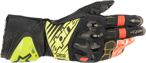 Alpinestars - Alpinestars Racing Professional GP Tech V2 Gloves - 3556622-1503-2X - Black/Yellow Fluo/White/Red Fluo - 2XL