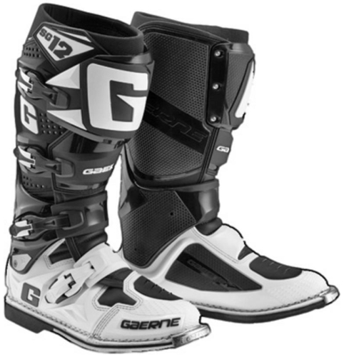 Gaerne - Gaerne SG-12 Boots - 2174-014-9.5 - Black/White - 9.5