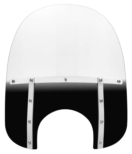 Memphis Shades - Memphis Shades Memphis Fats Windshield (9in. Cutout) - 19in. - Gradient Black - MEM3711