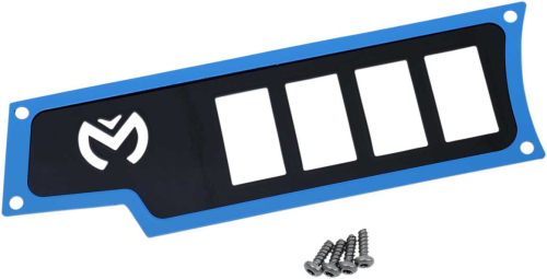 Moose Utility - Moose Utility Small 4 Switch Dash Plate - Left - Blue - 2578.0521-1695