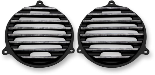 Covingtons - Covingtons Front Finned Speaker Grilles - Black Diamond Edge - C0050-D