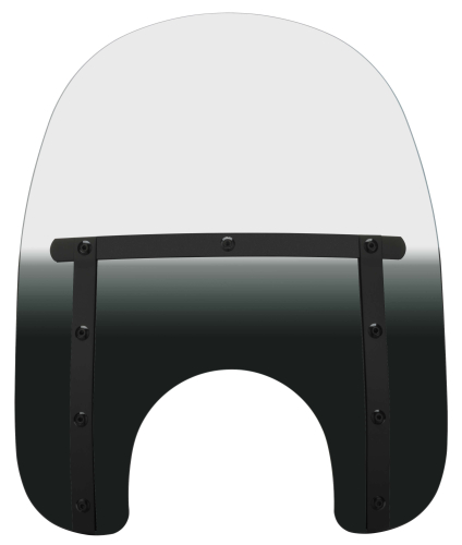 Memphis Shades - Memphis Shades Memphis Slim Windshield (7in. Cutout) - 15in. - Night Shades - MEB4111