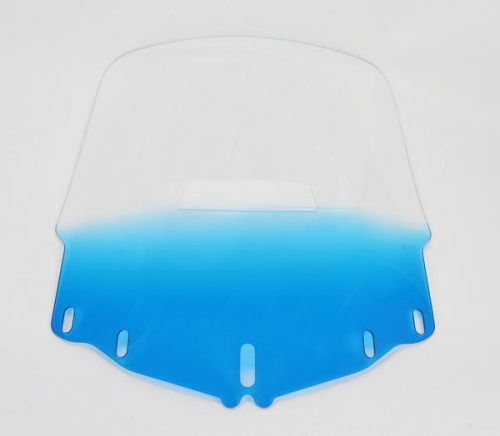 Memphis Shades - Memphis Shades Gold Wing Windshield with Vent Hole - Tall - Gradient Blue - MEP4886