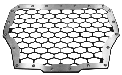 ModQuad - ModQuad Front Grill - 2-Panel - Black - RZR-FG-T-BLK