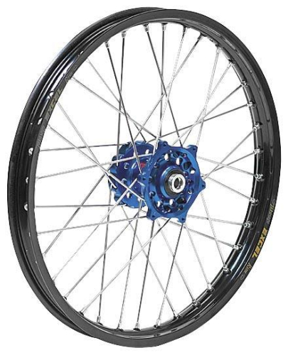 Dubya - Dubya MX Front Wheel with DID DirtStar Rim - 1.60x21 - Blue Hub/Black Rim - 56-4172DB