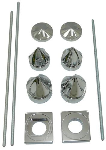 Yana Shiki - Yana Shiki Axle Spiked Dress-Up Kit - Chrome - CA4271