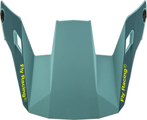 Fly Racing - Fly Racing Visor for Fly Rayce 2024 Youth Helmet - Matte Blue Stone/Hi-Vis - YS - YL - 73-91135