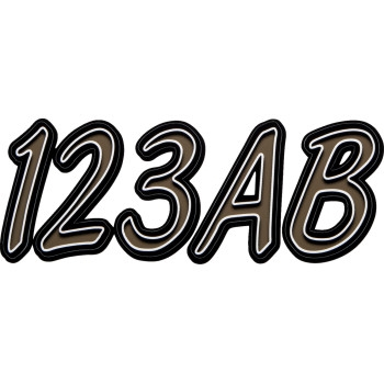 Hardline - Hardline Series 400 Watercraft I.D. Kit - Tigy/Black - TIBKG400