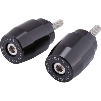 Highsider - Highsider Handlebar End Weights - Black - 161-040