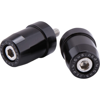 Highsider - Highsider Handlebar End Weights - Black - 161-042