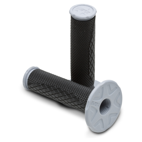 ProTaper - ProTaper Dual Density Full Diamond MX Grips - Black/Light Gray - 024800