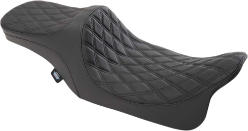 Drag Specialties - Drag Specialties Predator III 2-Up Seat - Double Diamond - 0801-1308