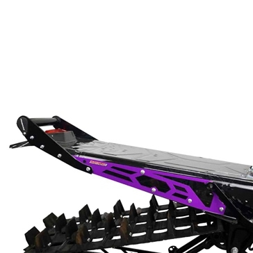 Straightline Performance - Straightline Performance Hide N Go Rear Bumper - Purple/Black - 182-121-PURPLE