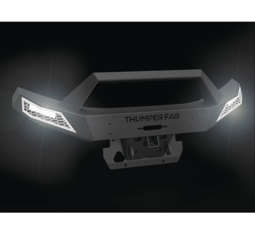 Thumper Fab - Thumper Fab Front Winch Bumper for Ranger - With Light Kit - Black - TF010501-BK-GR-L