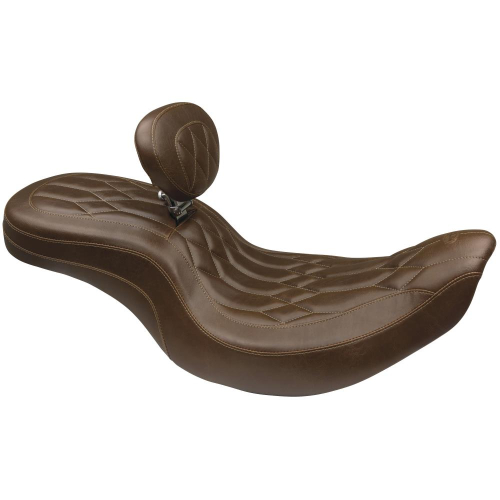 Mustang - Mustang Wide Tripper Seat with Diamond Stitch - 79667