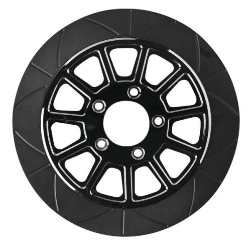 Lyndall Racing Brakes - Lyndall Racing Brakes Smooth 9-Spoke Racing Rotor - 11.8in. - Black - 1103-3133