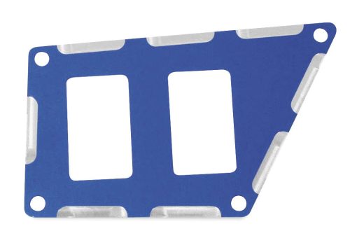 ModQuad - ModQuad 2 Slot Switch Plate - Blue - RZR-SP2-1K-BL