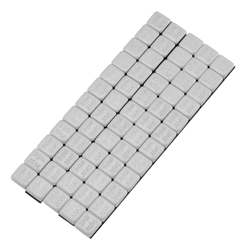 BikeMaster - BikeMaster Square Wheel Weights - 5gm. - Gray - 02-08450