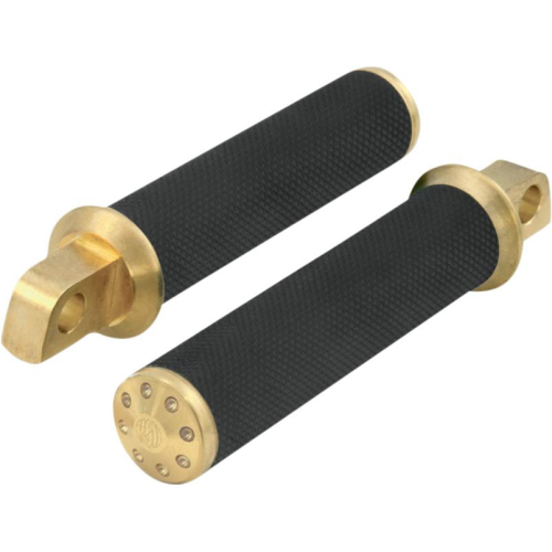 RSD - RSD Tracker Footpegs with 45 Deg. Male Mounts - Brass - 0035-1090