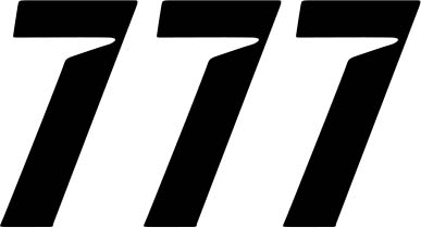 DCOR - DCOR Slash Series Individual Numbers 7in. - No.7 - Black - 45-31-7