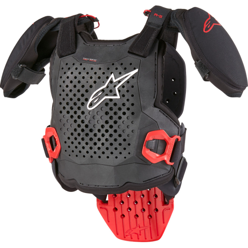 Alpinestars - Alpinestars A-5 S V2 Youth Body Armor - 6740224-123-S/M - Black/White/Red - Sm-Md