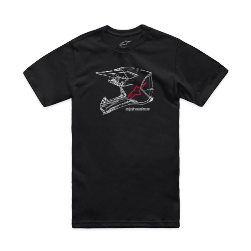 Alpinestars - Alpinestars MX Helmet CSF T-Shirt - 1214-73116-10-M - Black - Medium