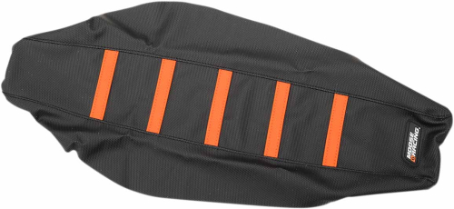 Moose Racing - Moose Racing Ribbed Seat Cover - Black/Orange Ribbed - KTM8518-336