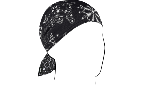 Zan Headgear - Zan Headgear Micro-Mesh Flydanna - ZM001 - Black Paisley - OSFM