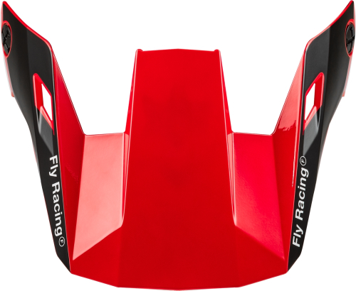 Fly Racing - Fly Racing Visor for Fly Rayce 2024 Youth Helmet - Red/Black/White - YS - YL - 73-91138