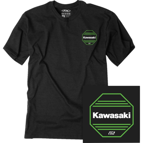 Factory Effex - Factory Effex Kawasaki Octagon T-Shirt - 27-87112 - Black - Medium