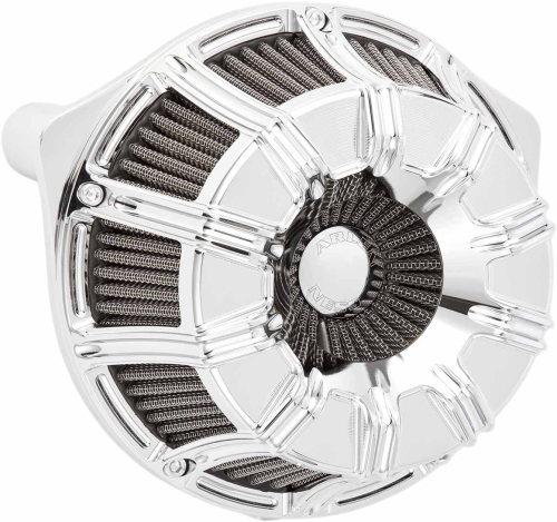 Arlen Ness - Arlen Ness Inverted Series Air Cleaner Kit - 10-Gauge - Chrome - 18-946