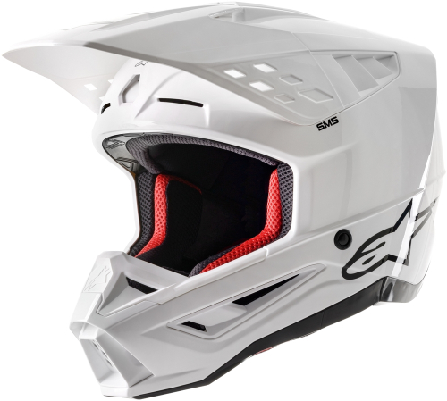 Alpinestars - Alpinestars S-M5 Solid Helmet - 8303123-2180-S - White Glossy - Small