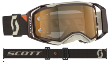 Scott USA - Scott USA Prospect 2.0 AMP Goggles - 421478-7699324 - Deep Brown/Beige/AMP Gold Chrome Lens - OSFM