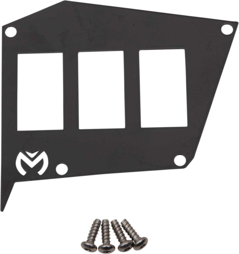 Moose Utility - Moose Utility Switch Dash Plate - Black - 100-5065-PU