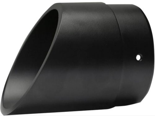 Bassani Manufacturing - Bassani Manufacturing Billet End Caps - 1in. Slash Cut - Black - BE40SB+1