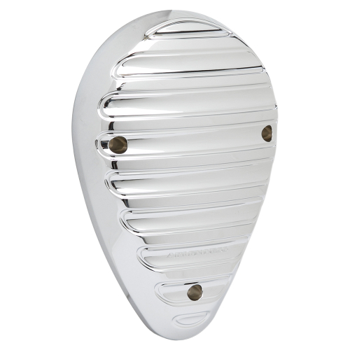 Arlen Ness - Arlen Ness Finned Horn Cover - Chrome - I-1239