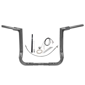Fat Baggers, Inc. - Fat Baggers, Inc. 1-1/2in. EZ Install Flat Top Handlebar Kit - Chrome - 619014